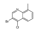 3-bromo-4-chloro-8-methylquinoline structure