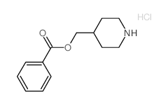 Piperidin-4-ylmethyl benzoate hydrochloride structure