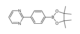 2-[4-(4,4,5,5-tetramethyl-1,3,2-dioxaborolan-2-yl)phenyl]pyrimidine结构式