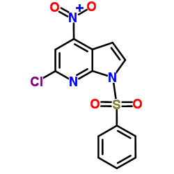 1-(Phenylsulfonyl)-4-nitro-6-chloro-7-azaindole picture