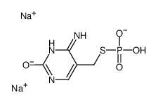 disodium,6-amino-5-(phosphonatosulfanylmethyl)-1H-pyrimidin-2-one结构式