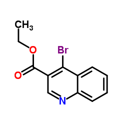 4-溴喹啉-3-羧酸乙酯结构式