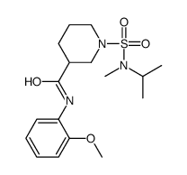 N-(2-methoxyphenyl)-1-[methyl(propan-2-yl)sulfamoyl]piperidine-3-carboxamide结构式