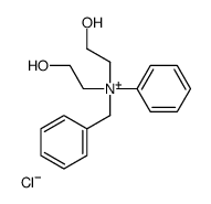 benzyl-bis(2-hydroxyethyl)-phenylazanium,chloride结构式