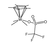 W(η5-C5Me5)Me3(CF3SO3) Structure