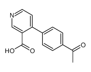4-(4-acetylphenyl)pyridine-3-carboxylic acid Structure