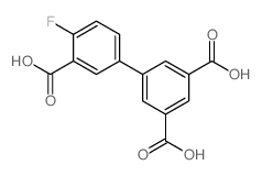 5-(3,5-二羧苯基)-2-氟苯甲酸结构式