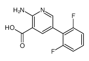 2-amino-5-(2,6-difluorophenyl)pyridine-3-carboxylic acid结构式
