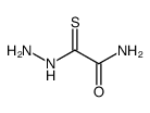 2-hydrazinyl-2-sulfanylideneacetamide Structure