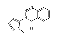 3-(2-methylpyrazol-3-yl)-1,2,3-benzotriazin-4-one结构式