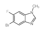 5-Bromo-6-fluoro-1-methyl-1H-benzo[d]imidazole structure