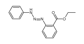 2-(3-phenyl-triazenyl)-benzoic acid ethyl ester Structure