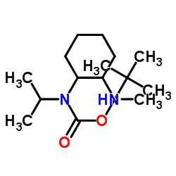 2-Methyl-2-propanyl isopropyl[2-(methylamino)cyclohexyl]carbamate结构式