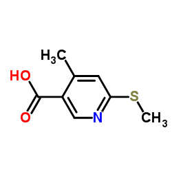 4-Methyl-6-methylsulfanyl-nicotinic acid structure