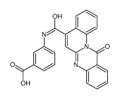 3-[(12-oxoquinolino[2,1-b]quinazoline-5-carbonyl)amino]benzoic acid Structure