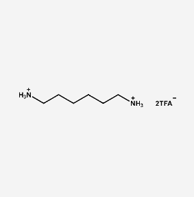 Hexane-1,6-diammonium trifluoroacetate Structure