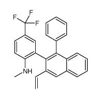 2-(3-ethenyl-1-phenylnaphthalen-2-yl)-N-methyl-4-(trifluoromethyl)aniline Structure