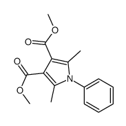 dimethyl 2,5-dimethyl-1-phenyl-pyrrole-3,4-dicarboxylate Structure