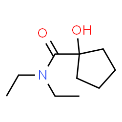 Cyclopentanecarboxamide, N,N-diethyl-1-hydroxy- (8CI) Structure