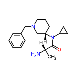 N-[(3S)-1-Benzyl-3-piperidinyl]-N-cyclopropylalaninamide Structure