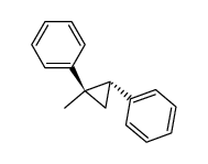 ((1RS,2SR)-1-methylcyclopropane-1,2-diyl)dibenzene Structure