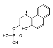 2-[(2-hydroxynaphthalen-1-yl)amino]ethyl dihydrogen phosphate结构式