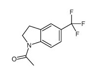 1-[5-(trifluoromethyl)-2,3-dihydroindol-1-yl]ethanone结构式