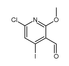 6-chloro-4-iodo-2-methoxy-3-pyridinecarboxaldehyde Structure