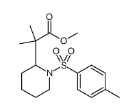 methyl 2-methyl-2-(N-tosyl)-piperidin-2-ylpropionate Structure