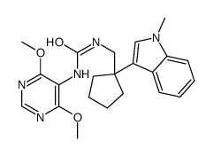 1-(4,6-dimethoxypyrimidin-5-yl)-3-[[1-(1-methylindol-3-yl)cyclopentyl]methyl]urea Structure
