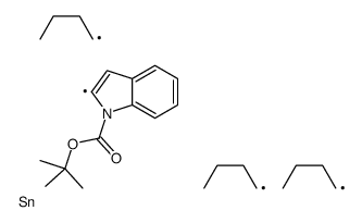 tert-butyl 2-tributylstannylindole-1-carboxylate Structure