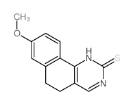 8-Methoxy-5,6-dihydrobenzo[h]quinazolin-2-yl hydrosulfide structure