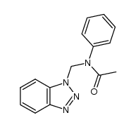 N-((1H-benzo[d][1,2,3]triazol-1-yl)methyl)-N-phenylacetamide结构式