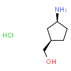 ((1R,3S)-3-aminocyclopentyl)Methanol hydrochloride结构式