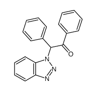 2-(1H-1,2,3-benzotriazol-1-yl)-1,2-diphenylethanone结构式