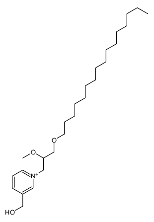 N-(3-(hexadecyloxy)-2-methoxypropyl)-3-(hydroxymethyl)pyridinium structure