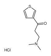 3-(dimethylamino)-1-(thiophen-3-yl)propan-1-one hydrochloride Structure