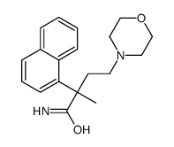 α-Methyl-α-(2-morpholinoethyl)-1-naphthaleneacetamide结构式