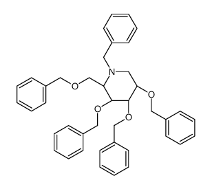 N-Benzyl-2,3,4,6-tetra-O-benzyl-1,5-dideoxy-imino-L-iditol Structure