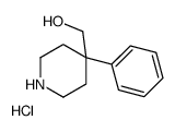 (4-phenylpiperidin-4-yl)methanol,hydrochloride Structure