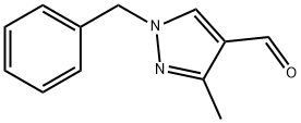 1-benzyl-3-methyl-1H-pyrazole-4-carbaldehyde Structure