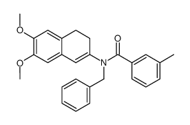 N-(3'-methylbenzoyl)-N-benzyl-6,7-dimethoxy-3,4-dihydro-2-naphthylamine结构式