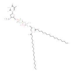 3'-azido-3'-deoxythymidine triphosphate distearoylglycerol Structure