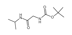 1,1-dimethylethyl {2-[(1-methylethyl)amino]-2-oxoethyl}carbamate结构式