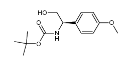 1,1-dimethylethyl (R)-N-[2-hydroxy-1-(4-methoxyphenyl)-ethyl]carbamate结构式