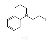 Benzenamine,N,N-bis(2-iodoethyl)-, hydrochloride (1:1) structure