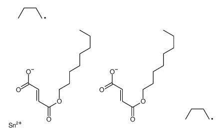 octyl (Z,Z)-6,6-dibutyl-4,8,11-trioxo-5,7,12-trioxa-6-stannaicosa-2,9-dienoate结构式