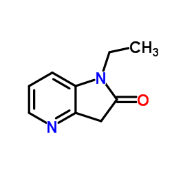 1-Ethyl-1,3-dihydro-2H-pyrrolo[3,2-b]pyridin-2-one结构式