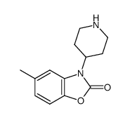 5-Methyl-3-piperidin-4-yl-3H-benzooxazol-2-one Structure