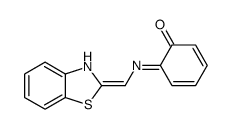 6-(3H-1,3-benzothiazol-2-ylidenemethylimino)cyclohexa-2,4-dien-1-one结构式